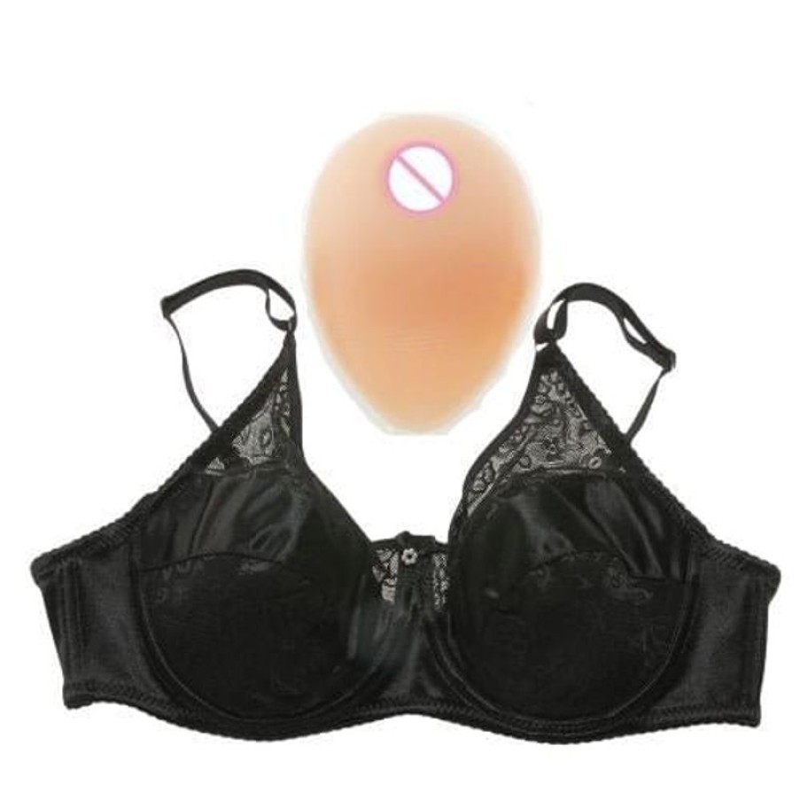 The Drag Queen Closet 1000G Breasts With Bra (3 Colors) | Underwear