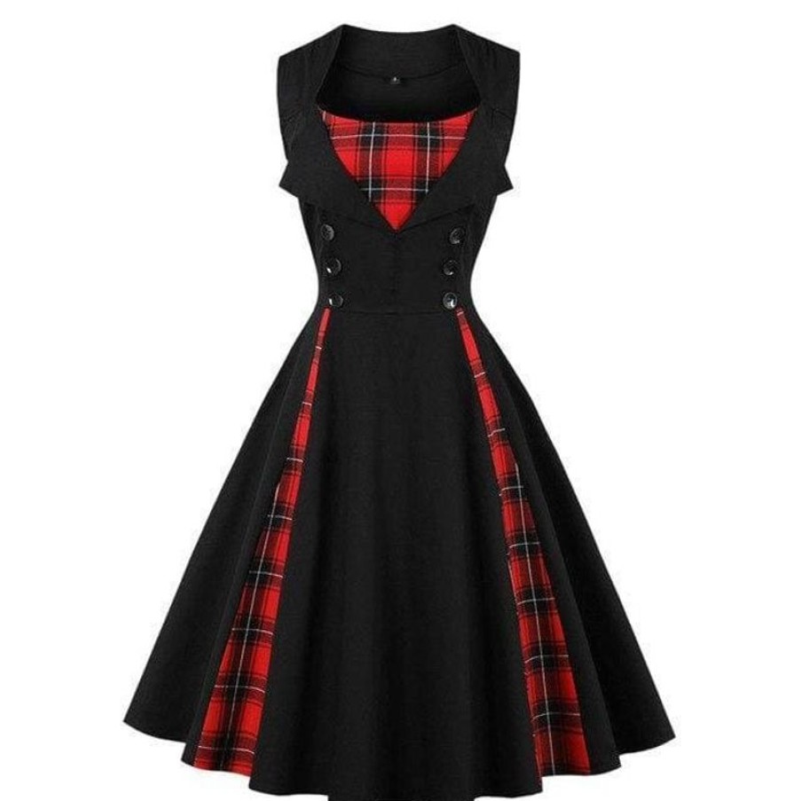 The Drag Queen Closet Vintage Dress Queen Tartan (2 Variants) | Dresses