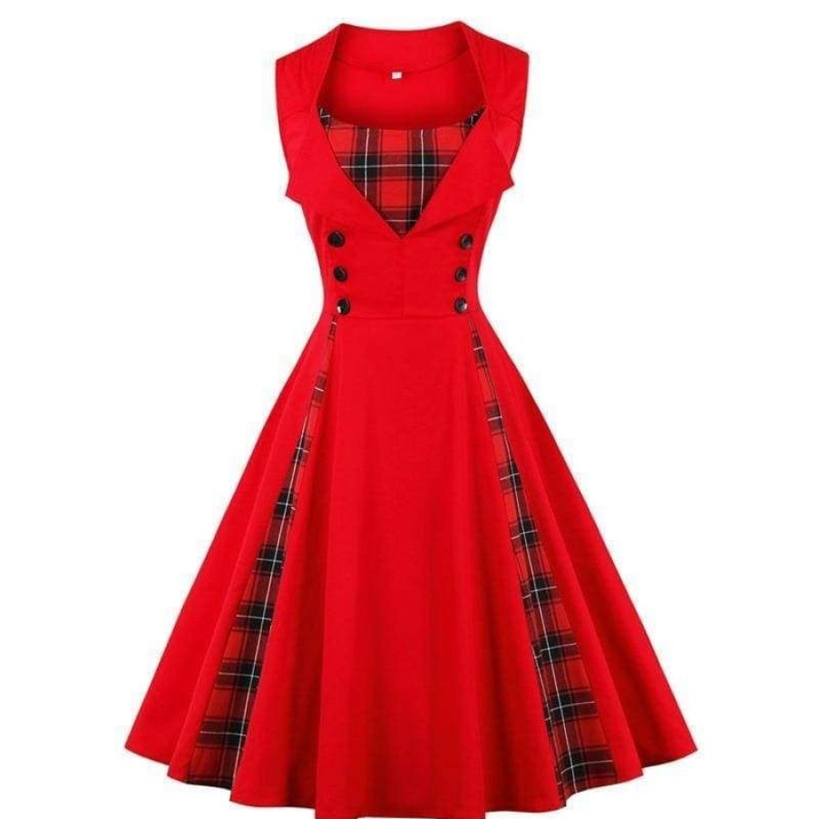 The Drag Queen Closet Vintage Dress Queen Tartan (2 Variants) | Dresses