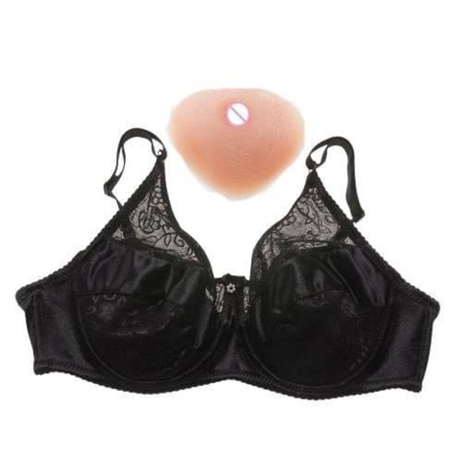 The Drag Queen Closet 1200G Breasts With Bra (3 Colors) | Underwear