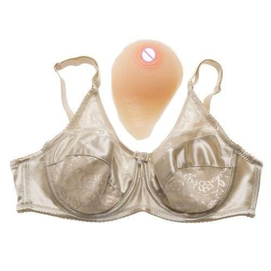 The Drag Queen Closet 1000G Breasts With Bra (5 Colors) | Underwear